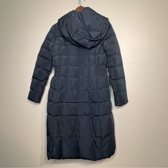 Cole Haan Jacket Womens Signature Hooded Down Blend Coat Navy Puffer Size Small - Picture 10 of 16